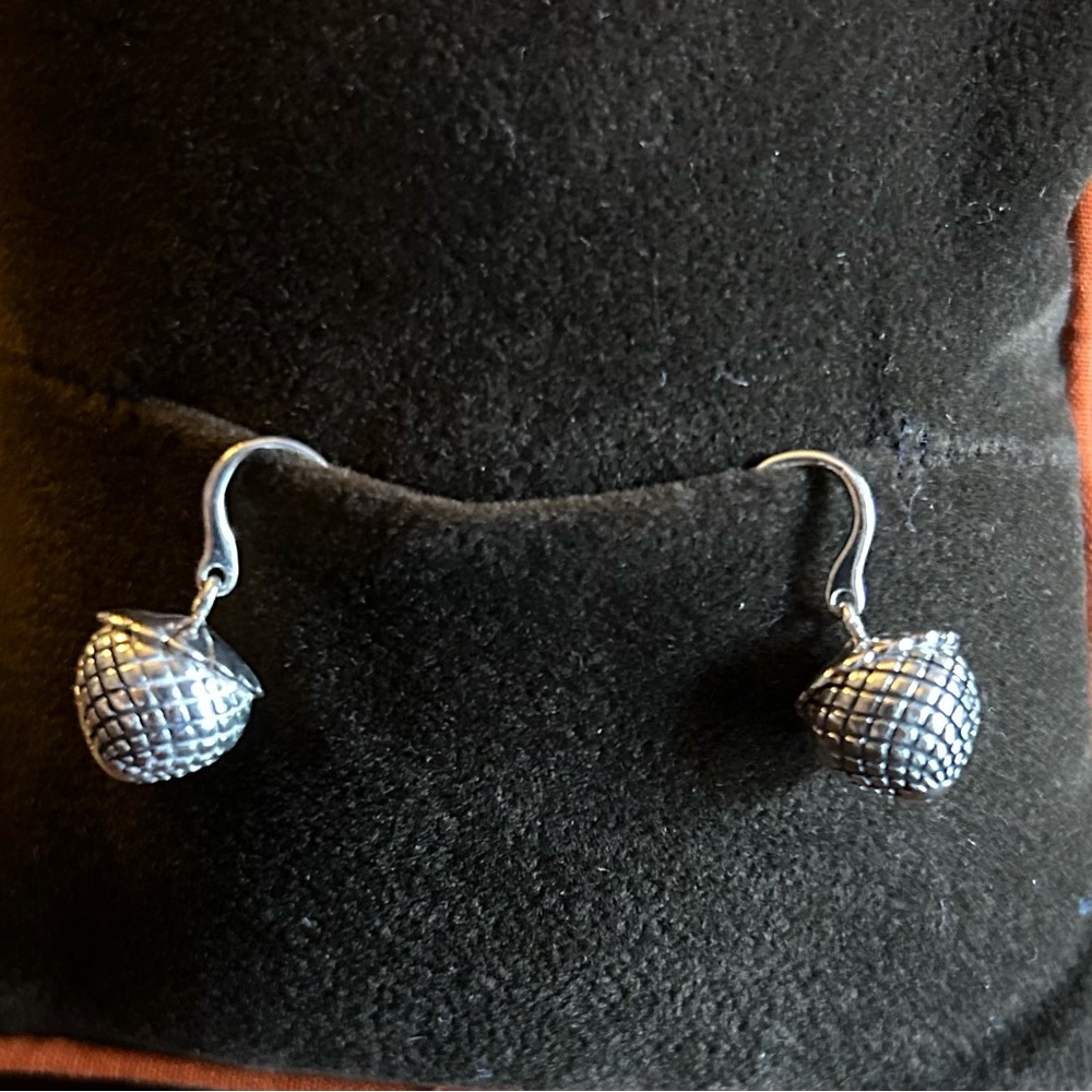 Sterling silver “Acorn” earrings